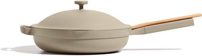 Our Place Large Always Pan | 12.5" Ceramic Pan with Modular Lid & Beechwood Spatula | Patented 10-in-1 Nonstick, Non-Toxic Cookware Made Without PFAS | Induction & Oven-Safe up to 450°F | Steam