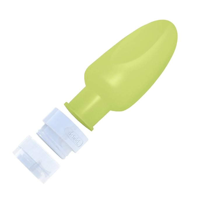 Dot&Dot Leak Proof Toiletry Bottles - 4 Pack Silicone Travel Bottles - Shampoo & Conditioner Bottles with TSA Quart Bag - 1 oz Travel Size