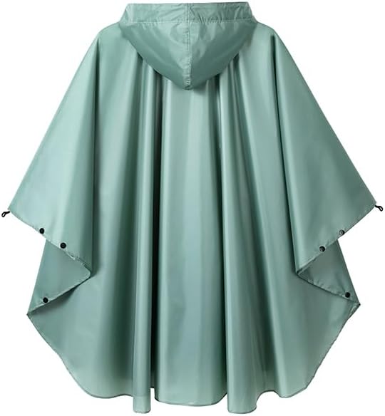 Fashion Hooded Rain Poncho Waterproof Raincoat Jacket with pocket for Women/Men/Adult