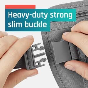 Alpha Keeper Hidden Travel Money Belt - RFID Blocking Waist Wallet & Passport Holder for Women and Men, Anti-Theft Slim Security Pouch