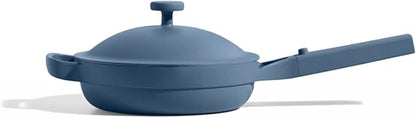 Our Place Mini Always Pan | 8.5" Ceramic Pan with Modular Lid & Beechwood Spatula | Patented 10-in-1 Nonstick, Non-Toxic Cookware Made Without PFAS | Induction & Oven-Safe up to 450°F | Blue Salt