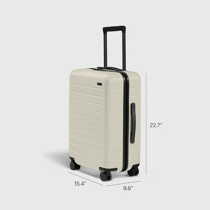 Away Bigger Carry-On Luggage, Lightweight Hardside Large Suitcase with Spinner Wheels, TSA Lock, Airline Approved, Salt White Matte