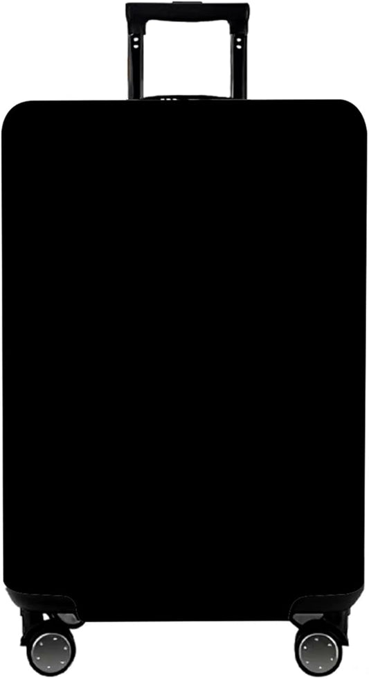 WUJIAONIAO Travel Luggage Cover Baggage Suitcase Cover Protector Skins 18-32 Inch (Pure Black, M (for 22-24 inch luggage))