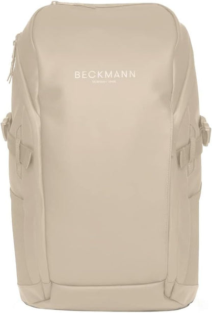 Beckmann STREET GO – Bold & Stylish Ergonomic backpack for Teens & Adults, Versatile & Functional, 26L Capacity expands to 31L - Sustainable & Durable - Water-Resistant, Lightweight. BEIGE