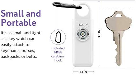 Hootie Personal Safety Alarm for Women, Men, & Kids - Keychain Alarm, Self Defense Strobe & Siren, Security Siren Keychain with 130dB Self Defense Siren & Strobe Light - Mint