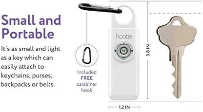Hootie Personal Safety Alarm for Women, Men, & Kids - Keychain Alarm, Self Defense Strobe & Siren, Security Siren Keychain with 130dB Self Defense Siren & Strobe Light - Red