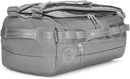 Baboon to the Moon Go-Bag Mini Duffle Bag - Detachable Straps, Small Gym Bag, Travel Duffel Bags for Women and Men, Duffle Bag for Travel, Backpack, Overnight Bag (Alloy)