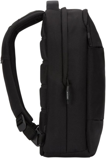 Incase Compact City Backpack with Diamond Ripstop – 18L Everyday Travel Tech Backpack and Laptop Bag for Work or School – Three Pockets, 16” Padded Laptop Sleeve, Quick Access Pocket – Black