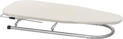 Household Essentials Tabletop Ironing Board, Compact Ironing Board with Iron Rest, Includes Door Hang, Perfect for Dorms and Small Spaces, 12 x 30", Silver