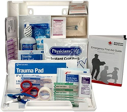 First Aid Only 223-U 25 Person Bulk First Aid Kit, 106-Piece Kit, White (Pack of 2)