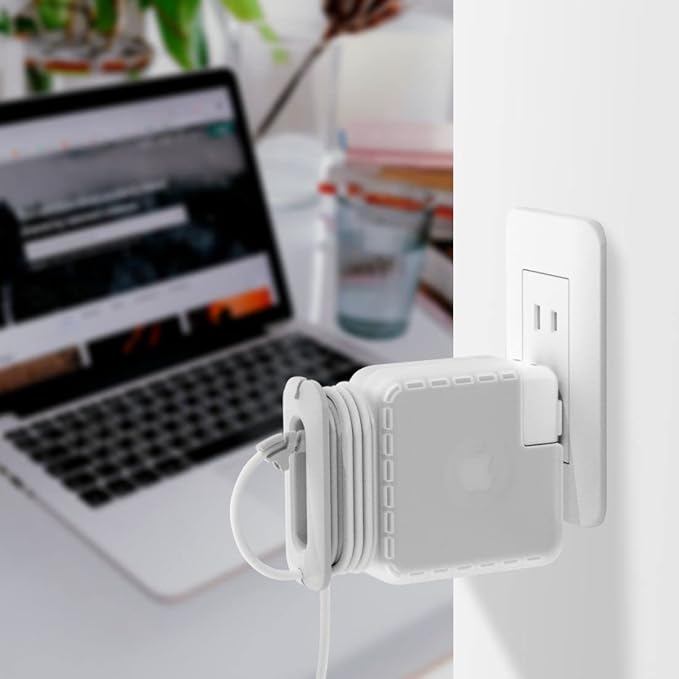 TATOFY Case for Apple 96w Charger MacBook 85w 87w Charger Case Travel Cord Organizer MacBook Accessories (for Apple 96W USB-C Power Adapter, 85w 87w Magsafe Adapter)