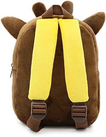 Cute Toddler Backpack,Cartoon Cute Animal Plush Backpack Toddler Mini School Bag for Kids Age 1-4Years Old(Giraffe)