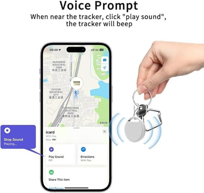 Air Tracker Tags 4 Pack Smart Tag Bluetooth Trackers Work with Apple Find My (iOS Only), Lightweight Tag Prevent Loss of Luggage Wallets Keys Bags,Replaceable Battery,IP67 Waterproof