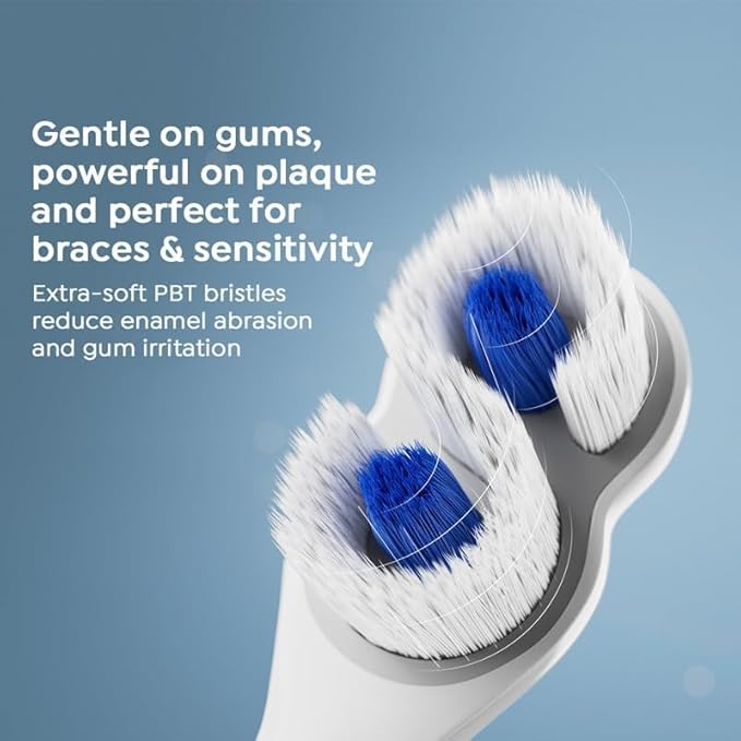 SuperMouth® ULTIM8 SmartBrush™ System - Electric Toothbrush, Patented SuperBristles® Clean 40X Better, UV Sanitizing & Drying SmartHub®, Dual Sonic Modes, Pressure Sensor - Teens & Adults