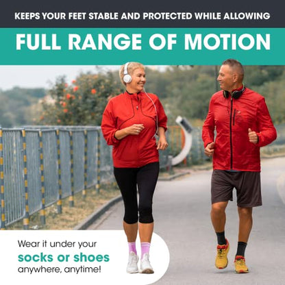 Modvel Foot & Ankle Brace Socks for Sprained Ankle Compression Sleeve - Foot Support for Women & Men - Tendonitis & Arthritis Ankle Brace Sports Running, Torn Ligaments & Women Stabilizing Ankle Wrap