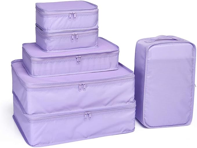 JJ POWER Travel Packing Cubes, Luggage Organizers with Shoe Bag