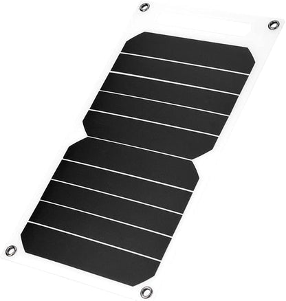IP62 Portable 10W Outdoor USB Solar Panel Charger, High Efficiency Solar Power Bank, Lightweight Mobile Solar Charger for Camping Hiking Travel, with Mini Suction Cups