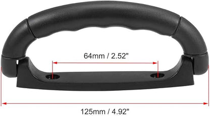 uxcell Luggage Handle Pull Plastic 4.92-Inch Length Luggage Suitcase Handle Grip Black