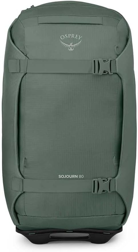 Osprey Sojourn 28"/80L Wheeled Travel Backpack with Harness, Koseret Green