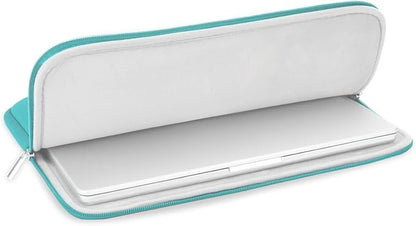 RAINYEAR 14 Inch Laptop Sleeve Protective Case Soft Lining Padded Zipper Cover Carrying Bag Compatible with 14" Notebook Computer Tablet Ultrabook Chromebook (Blue, Upgraded Version)