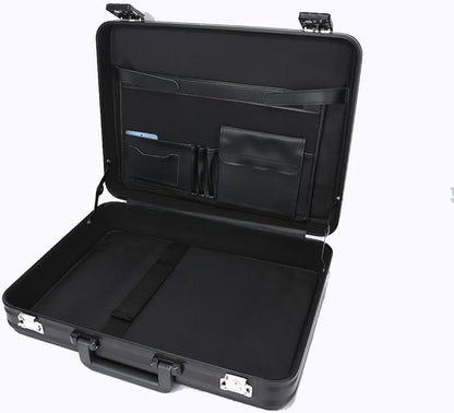 Business Aluminum Laptop Briefcase Combination Lock Lawyer Brief Case Hard Shell File Box