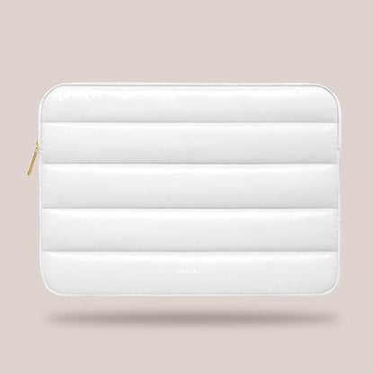 VANDEL - The Original Puffy Laptop Sleeve 13-14 Inch. White Laptop Sleeve for Women. Carrying Case Cover MacBook Pro 14 in, MacBook Air 13 Inch, iPad Pro 12.9, Dell, Asus, HP