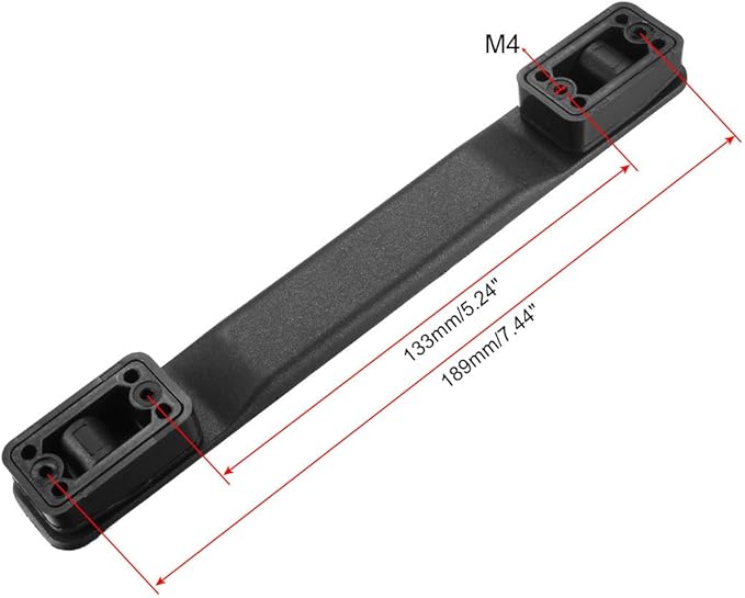 uxcell Luggage Handle, 202mm Length Strap Grip Replacement for Suitcase Case Black 2Pcs