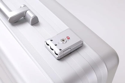 Briefcase, Aluminum Case with TSA Lock and Foam for 18 Inch Laptop, Camera, Cash (21.7X15.7X7.9 Inch, Silver)