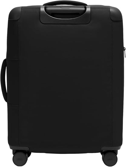 Away Softside Medium Checked Suitcase, 26 Inch Lightweight, Expandable Luggage For Men & Women, Durable Nylon Exterior, TSA Approved Lock, Ideal For Trips 1-2 Weeks, Jet Black