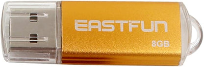 EASTFUN 5Pcs 8GB USB Flash Drive USB 2.0 Flash Memory Stick Thumb Stick Pen(Five Mixed Colors: Blue Purple Rose Green Gold)