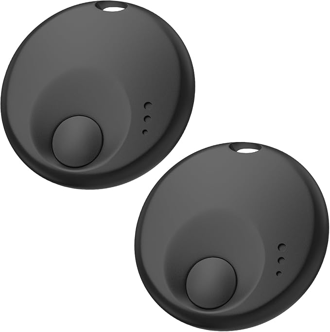 Smart Tracker Tag, GPS Item Finder Compatible with Apple Find My, IP67 Waterproof Track Locator for Keys, Wallets, Luggage, iOS Only (2 Pack)