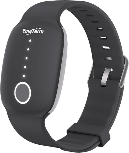 EmeTerm Fashion FDA-Cleared Relieve Nausea Electrode Stimulator Morning Sickness Motion Travel Sickness Vomit Relief Rechargeable No Gel Drug Free Wrist Bands Without Side Effects