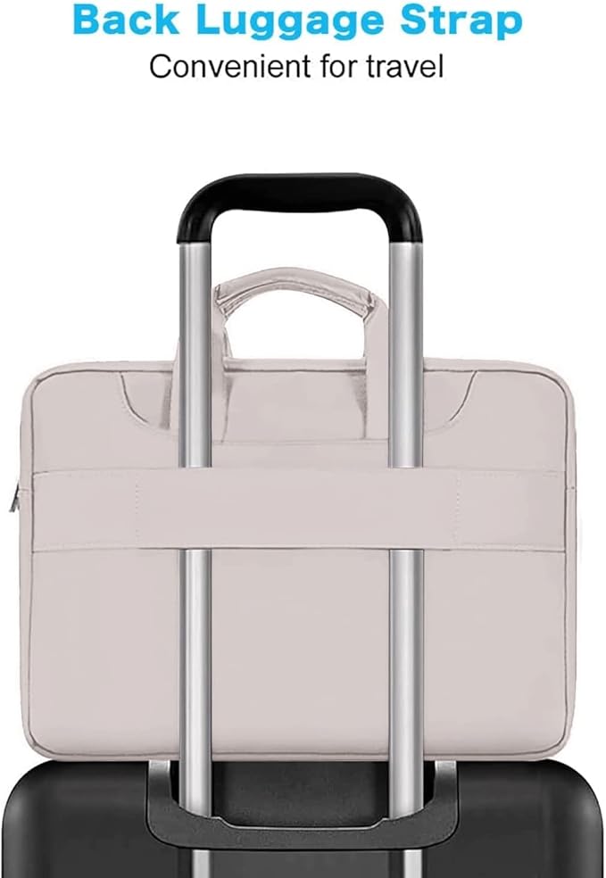 MOSISO 360 Protective Laptop Shoulder Bag Compatible with MacBook Air/Pro, 13-13.3 inch Notebook, Compatible with MacBook Pro 14 inch M5 M4 M3 M2 M1,Matching Color Sleeve with Belt, Stone Gray