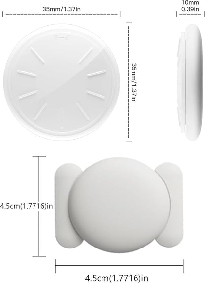 GPS Car Tracker,Tracker Device for Vehicles,No Monthly Fee Car Locator Work with Apple Find My(iOS Only),Mini GPS Tracker with Magnetic Case (White,2PCS)