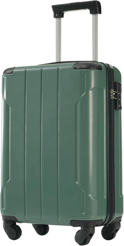 20in Carry On Luggage Hardshell Suitcase with Spinner Wheels Lightweight Lugagge Design Waterproof Durable for Travel (Sky Blue)