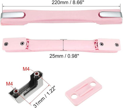 uxcell Luggage Handle, 220mm Long Strap Grip Replacement for Suitcase Case Pink