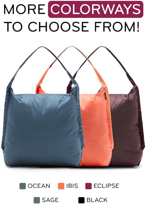 Peak Design Packable Tote, Zippable Ultralight Carry-All, Self-Healing Ripstop Shell, Weather-Resistant Stowable Bag