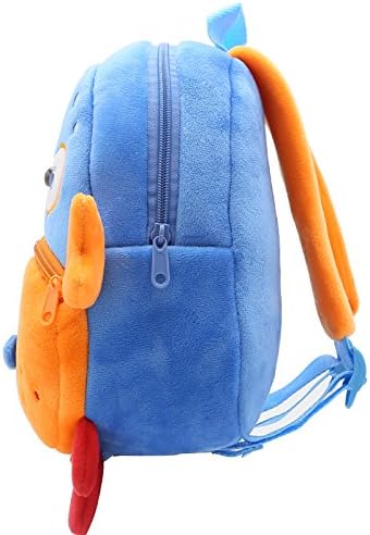 Children Toddler Preschool Backpack Plush Animal Cartoon Backpack Baby Kids School Satchel Travel Lunch Bags(Crab)