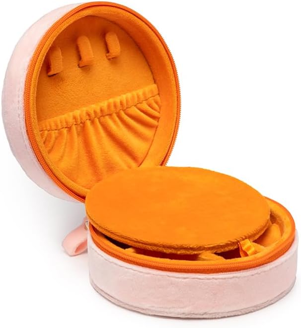 Living Royal Jewelry Travel Case – Portable Box with Mirror and Zipper for Rings, Necklaces, Earrings, Bracelets (Boots)