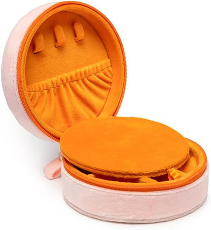 Living Royal Jewelry Travel Case – Portable Box with Mirror and Zipper for Rings, Necklaces, Earrings, Bracelets (Boots)