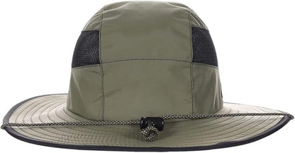 Panama Jack Men's Sun Hat - Nylon Boonie Bucket, Packable, 3 1/4" Big Brim, UPF 50+ UVA/UVB Sun Protection