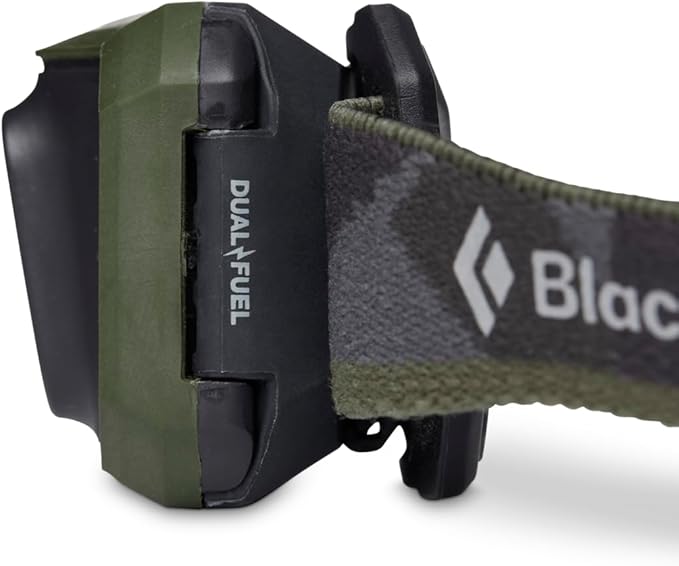 BLACK DIAMOND Storm 450 Headlamp | 450 Lumens Brightness | Waterproof & Dimmable | 3X AAA Battery Operated (Included | Camping, Hiking, Running | Dark Olive
