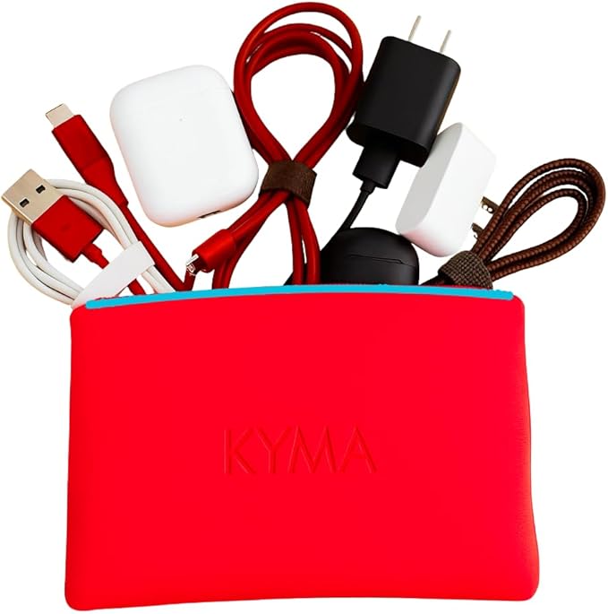 Essentials & Travel Pouch – Waterproof Cosmetic Case for Toiletries, Skincare, Beach Essentials, Tech Accessories & Everyday Organization - Lightweight, Durable, Easy-to-Clean, Makeup Bag, Organizer