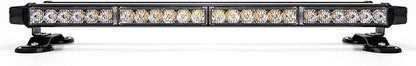 26.5" Amber Yellow 54 LED Automotive Rooftop Beacon Warning Emergency Flashing Snow Plow Light Bar Double Side Strobe Light Traffic Advisor with Magnetic Base For Tow Work Truck Pickup