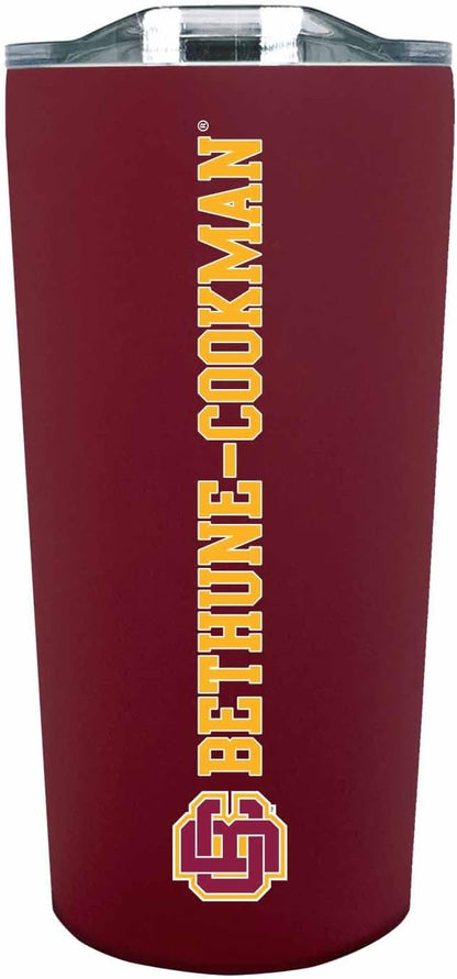 Campus Colors NCAA Stainless Steel Tumbler perfect for Gameday - 18 oz - Double Walled - Keeps Drinks Perfectly Insulated (Bethune-Cookman University - Maroon)