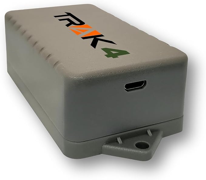 Trak-4 GPS Tracker for Vehicles, Assets, Equipment. Long Battery Life, Waterproof, Global Tracking. Low-Cost Subscription Required.
