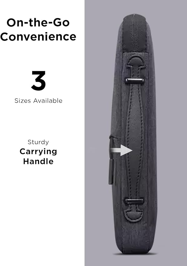 Lenovo Urban Laptop Sleeve 13 Inch for Laptop/ Notebook/Tablet Compatible with MacBook Air/Pro Water Resistant - Charcoal Grey