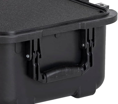 MEIJIA All Weather Waterproof Hard Camera Case,Hard Case,With Customized Fit Foam Included, Elegant Black,Fit for Drones,camera,lens (20.87"x12.72"x12.76")