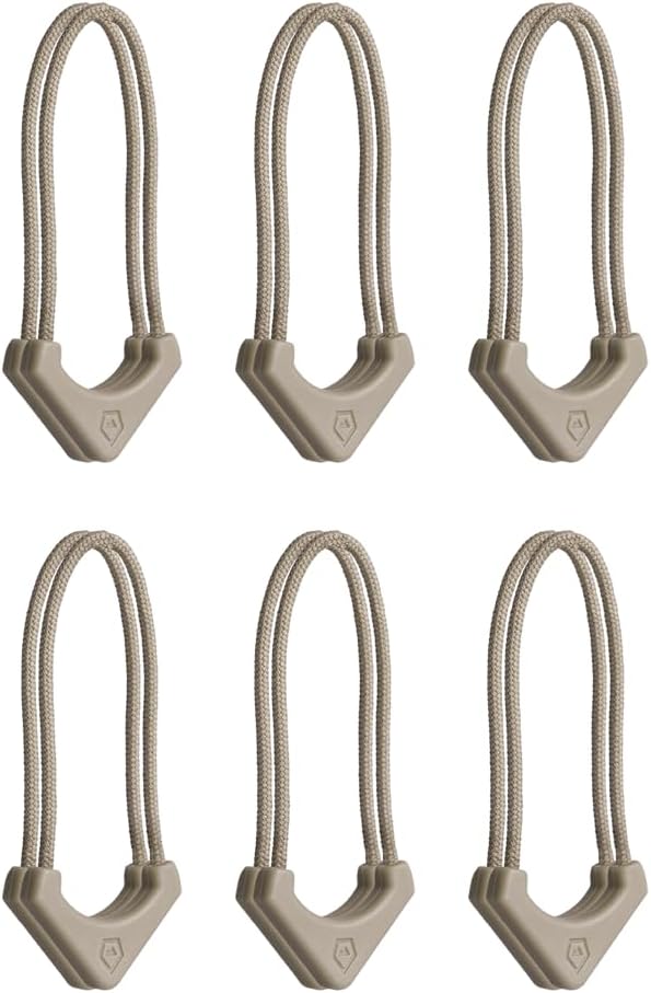 WANDRD Worryless™ Locking Zipper Pullers - Secure Your Travel Essentials - Zipper Locks for Travel Gear (Yuma Tan)