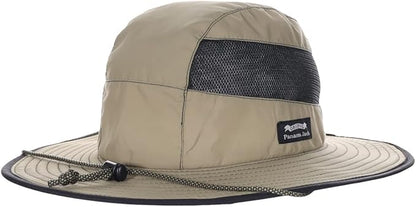 Panama Jack Men's Sun Hat - Nylon Boonie Bucket, Packable, 3 1/4" Big Brim, UPF 50+ UVA/UVB Sun Protection
